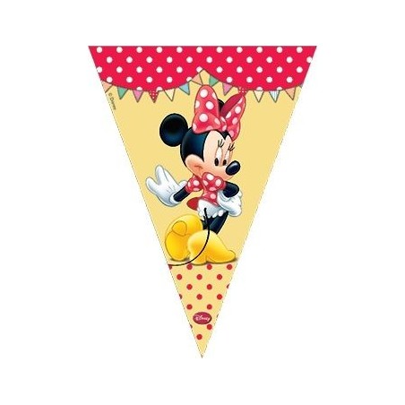 banderin triangular para decoracion minnie rojo 82677 883028295852