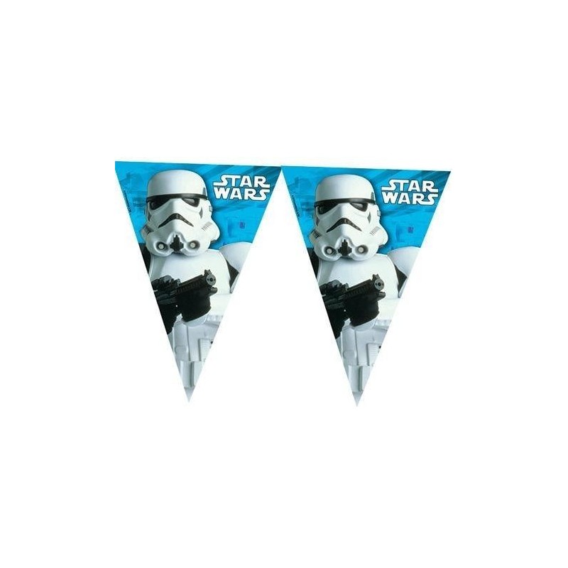 Guirnalda Star Wars triangular 23 metros plastico