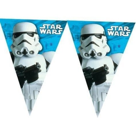 guirnalda Star Wars triangular 23 metros plastico 84168 883028295852