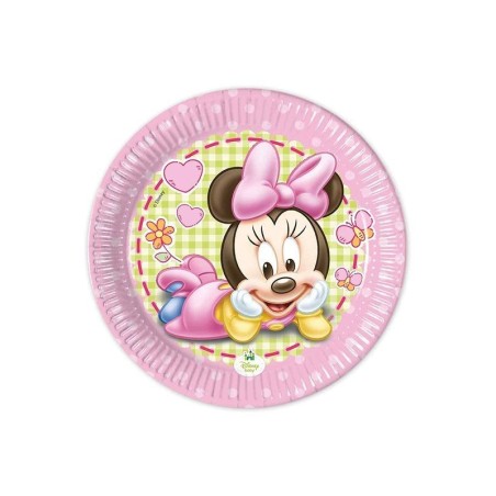 platos minnie bebe para cumpleanos 20 cm 8 uds 84350 883028295852