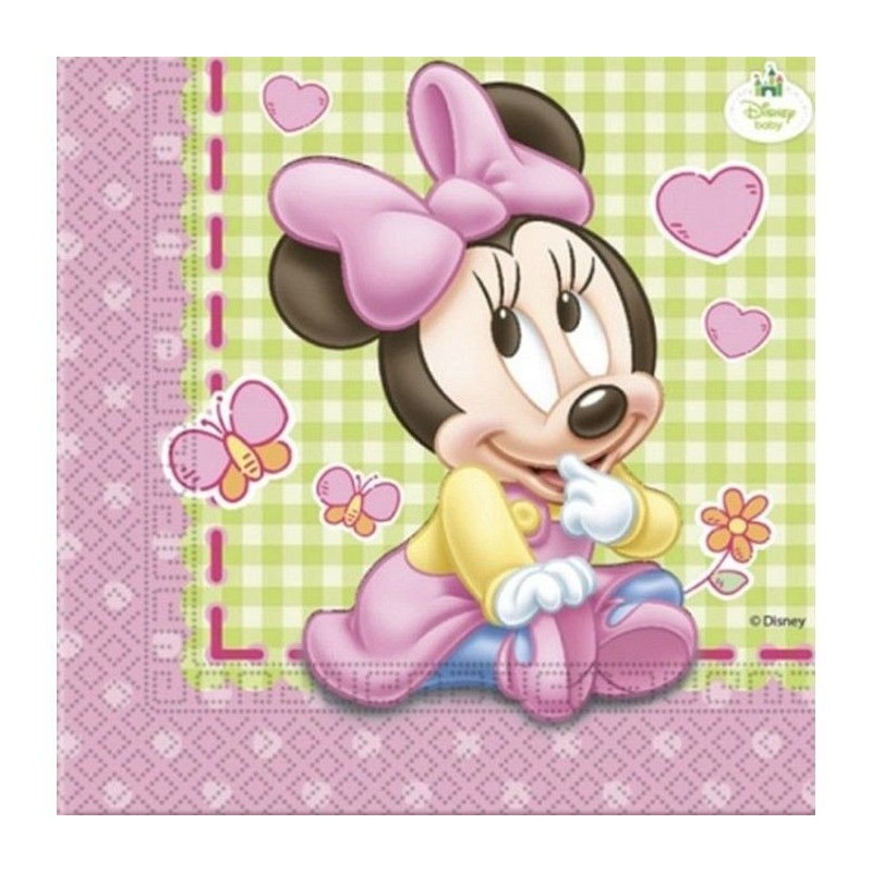 Servilletas minnie mouse bebe 20 unid. 33 x 33 cm
