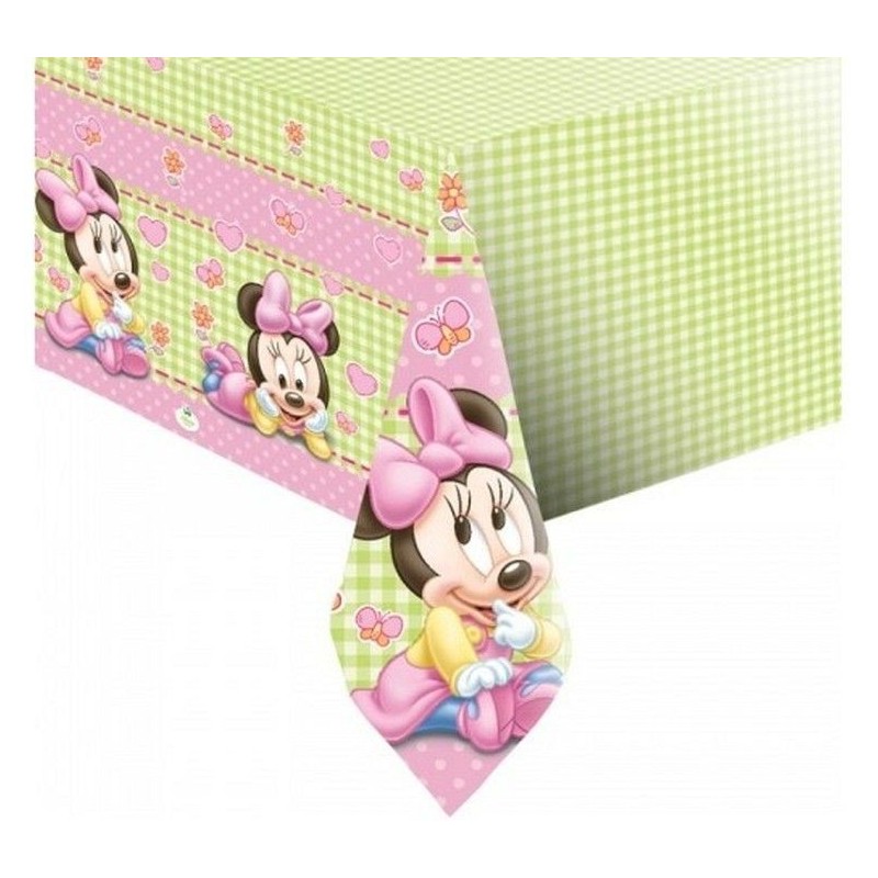Mantel minnie mouse bebe rosa 120 x 180 cm