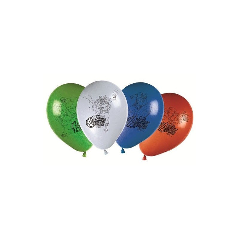 Globos los vengadores latex 8 unidades