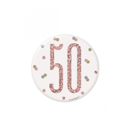 chapa 50 cumpleanos rosa dorado 84870 883028295852