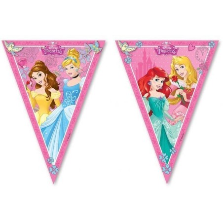banderin triangular princesas disney 230 cm cumpleanos 85013 883028295852