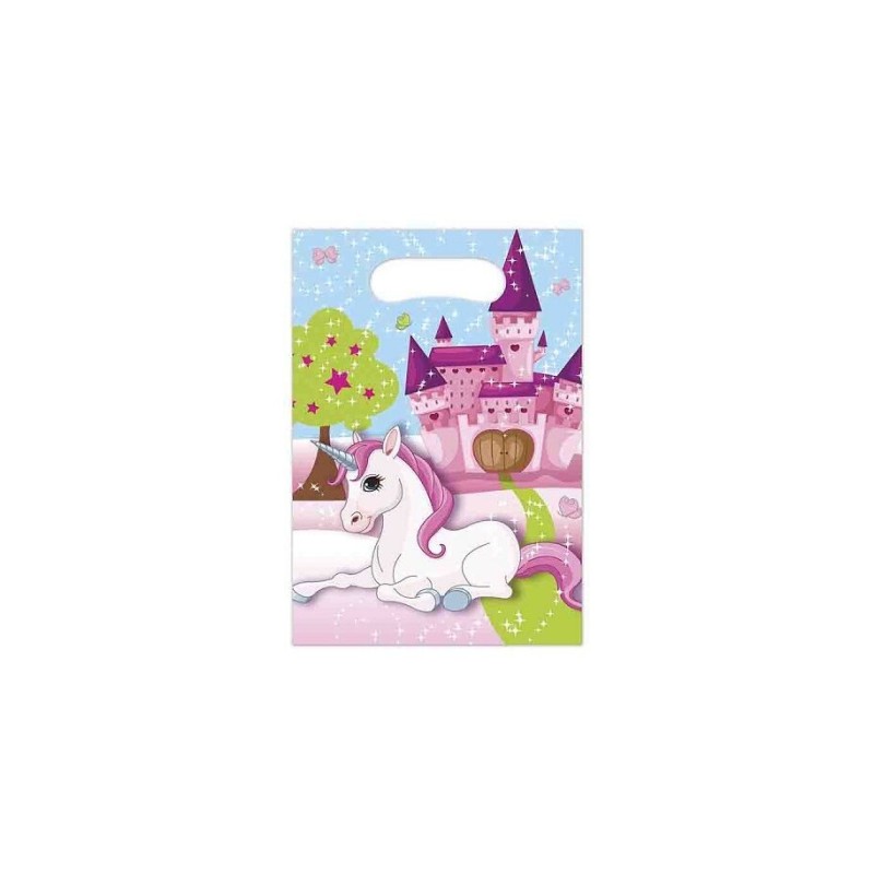 Bolsas cumpleaños Unicornio 6 uds