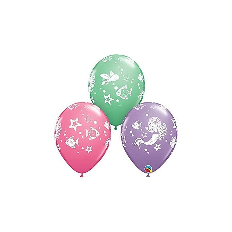 Globos Sirenas 6 uds de 30 cm