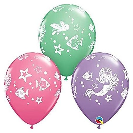 globos sirenas 6 uds de 30 cm 86023 883028295852