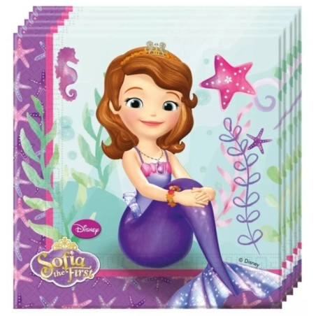 servilletas princesa sofia 33 x33 cm 20 uds 86591 883028295852