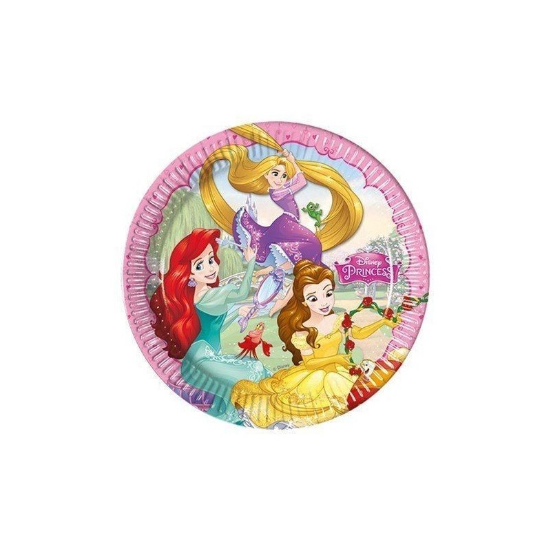Platos princesas 23 cm 8 unidades dreaming disney