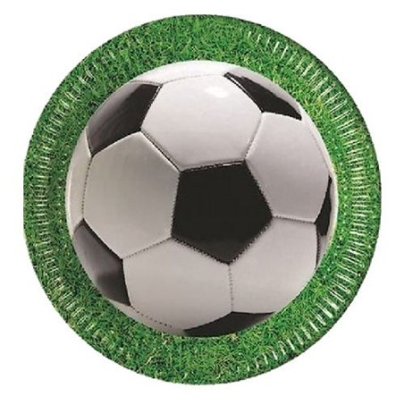platos balon de futbol para cumpleanos 8 uds de 23 cm 86868 883028295852