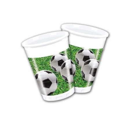 vasos balon futbol para cumpleanos 8 uds 200 ml 86870 883028295852