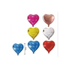 globo corazon surtido 45 cm mylar unidad 870925 883028295852