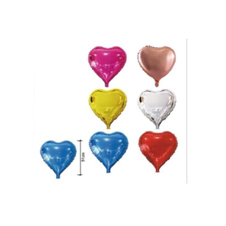 globo corazon surtido 45 cm mylar unidad 870925 883028295852