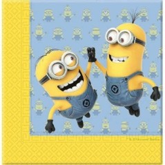 servilletas minions para cumpleanos 20 uds de 33x33 cm 87178 883028295852