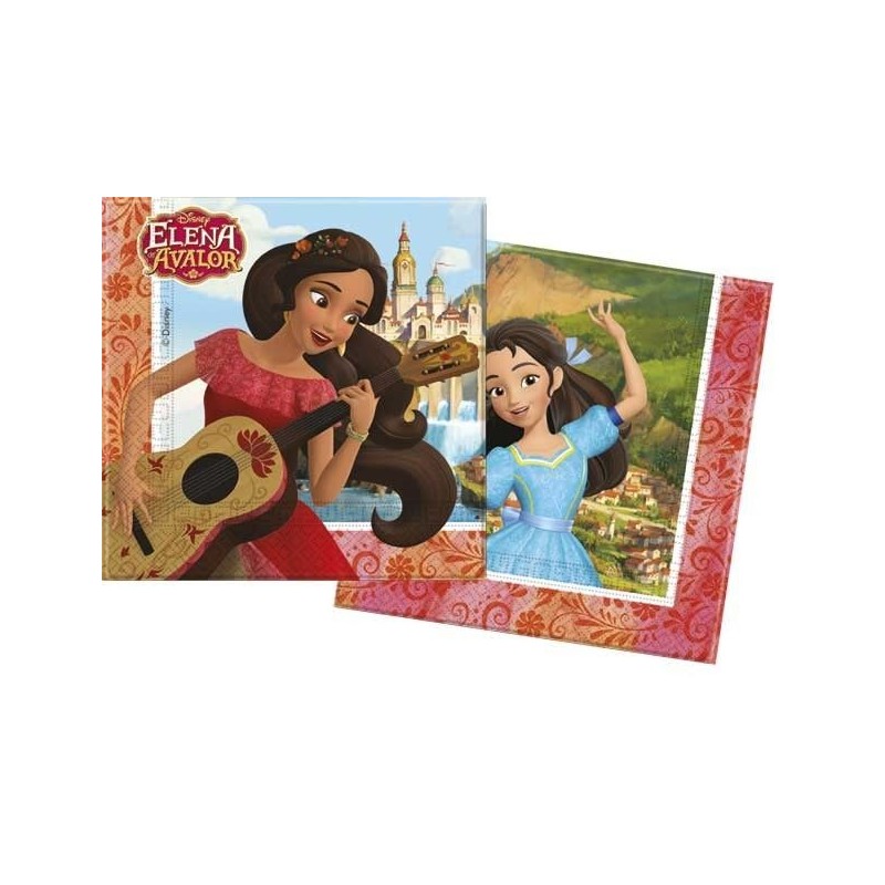 Servilletas elena de avalor 33 x 33 cm 20 uds