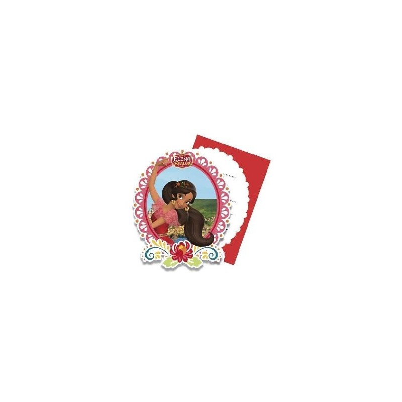 Invitaciones de cumpleaños elena de avalor 6 unidades