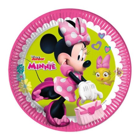 platos minnie mouse rosa 23 cm 8 unidades para cumpleanos 87860 883028295852