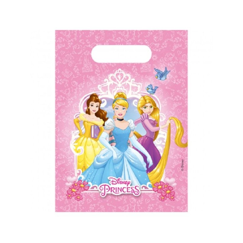 Bolsas cumpleaños Princesas Disney 6 uds