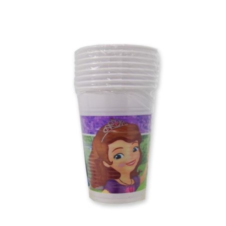 vasos princesa sofia cumpleanos 8 uds 200 ml isla misteriosa 87916 883028295852