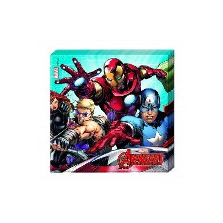 servilletas los vengadores para cumpleanos 20 uds de 33x33 cm 87967 883028295852