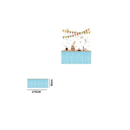 falda de mesa azul pastel 275x80 cm 881067 883028295852