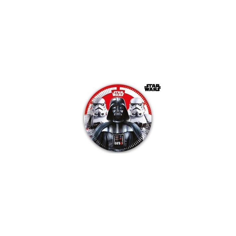 Platos Star Wars darth vader 23 cm 8 uds