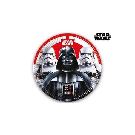 platos Star Wars darth vader 23 cm 8 uds 88135 883028295852