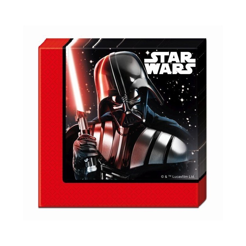 Servilletas Star Wars final battle 20 uds 33x33 cm para cumpleaños