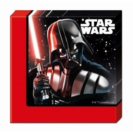 servilletas Star Wars final battle 20 uds 33x33 cm para cumpleanos 88139 883028295852