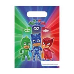 bolsas cumpleanos pj mask 6 uds 16x23 cm 88637 883028295852