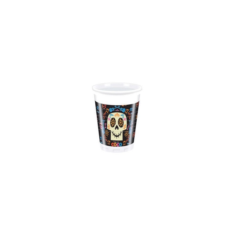 Vasos coco disney para cumpleaños 8 uds de 200 ml