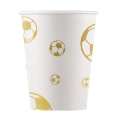 vasos futbol balon de oro 8uds 89737 8422935510096