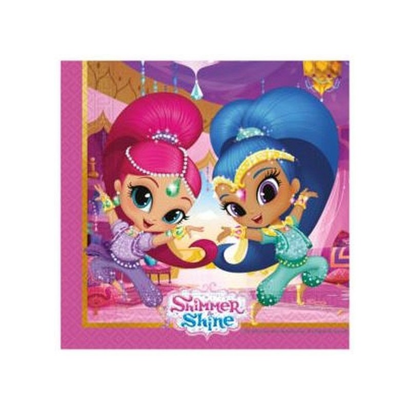 Servilletas Shimmer and Shine 20 uds cumpleaños