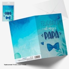 tarjeta felicidades al mejor papa dia del padre 90294 8422935510096