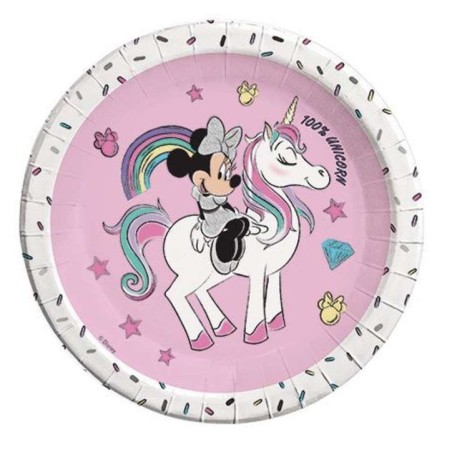 pajitas minnie unicornio 6 uds 24 cm 90341 8422935510096