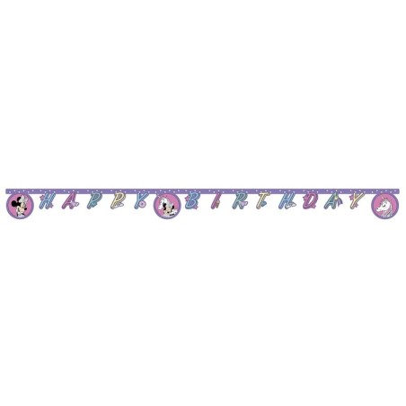 guirnalda cumpleanos minnies mouse unicornio 2 mt 90342 8422935510096