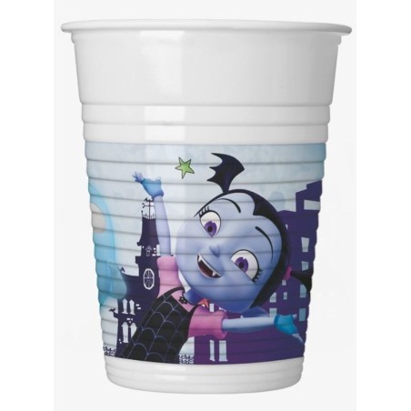 vasos vampirina plastico 8 uds cumpleanos 90370 8422935510096