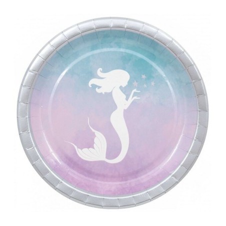 platos sirena 23 cm 8 uds 90546 8422935510096