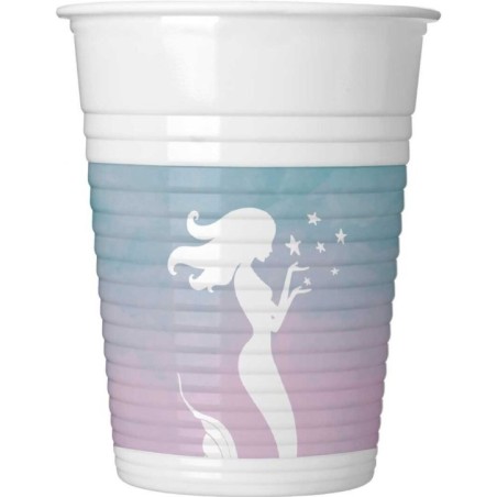 vasos fiesta sirenas 8 uds 90642 8422935510096