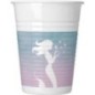 Vasos fiesta sirenas 8 uds