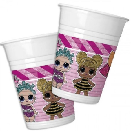 vasos lol surprise 8 uds fiesta 90857 8422935510096