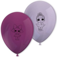 globos lol surprise para cumpleanos 8 uds 23 cm 90864 8422935510096