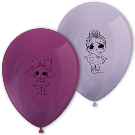 globos lol surprise para cumpleanos 8 uds 23 cm 90864 8422935510096