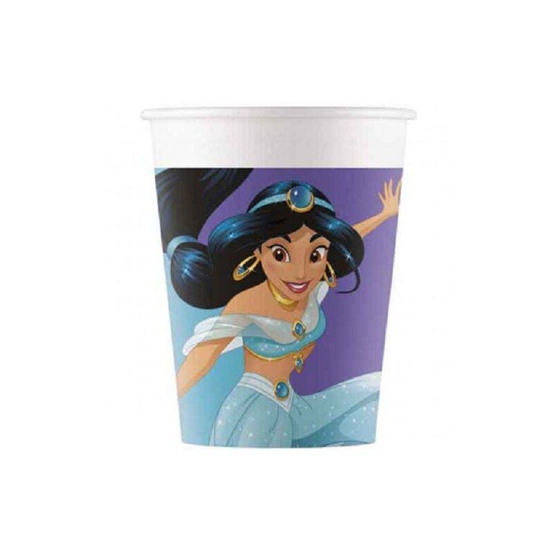Vasos cumpleaños Princesas Disney 8 uds