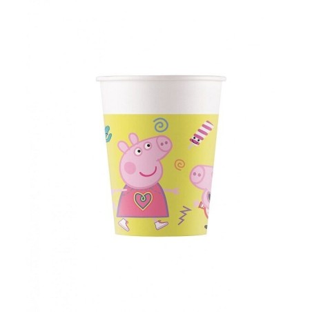vasos peppa pig cumpleanos 8 uds papel 91033 8422935510096