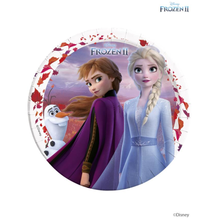 platos frozen 2 cumpleanos 8 uds 23 cm 91125 8422935510096