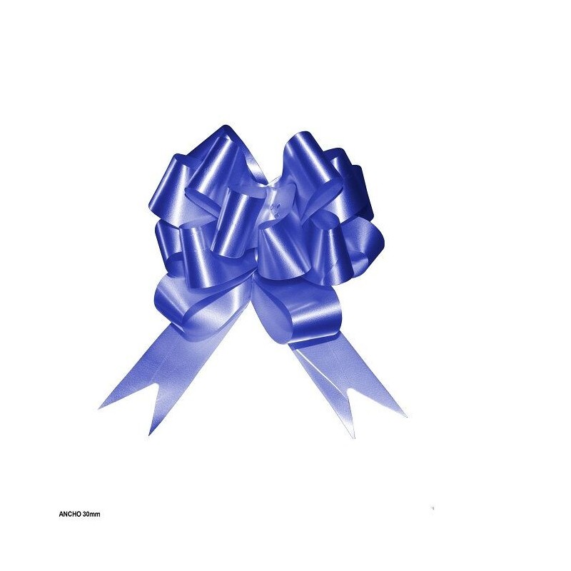 Lazo para decoracion automatico 3 cm azul marino