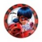 Platos Ladybug cumpleaños 23 cm 8 uds
