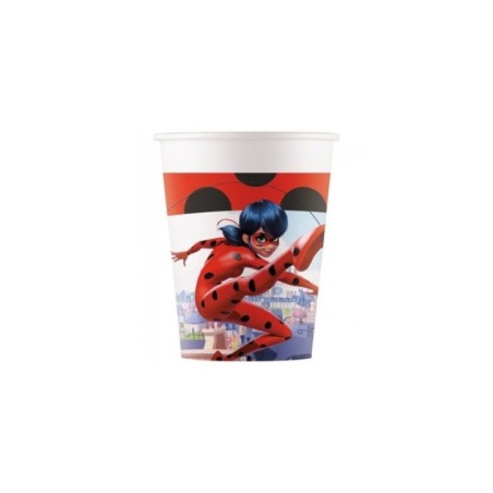 vasos cumpleanos ladybug 8 uds carton 91345 8422935510096